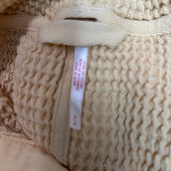Free People waffle knit sweatshirt - Picture 2 of 3